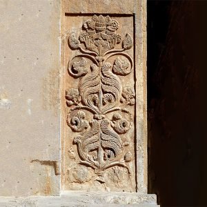 Tree of Life stone relief in Taq-e Bostan, Kermanshah, goes back to 17 centuries ago, inspired by an ancient Persian myth.